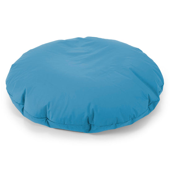 Flexforma Pouf Sacco Rotondo da Pavimento per Bambini 2-14 anni - Facile da Pulire Turchese 01