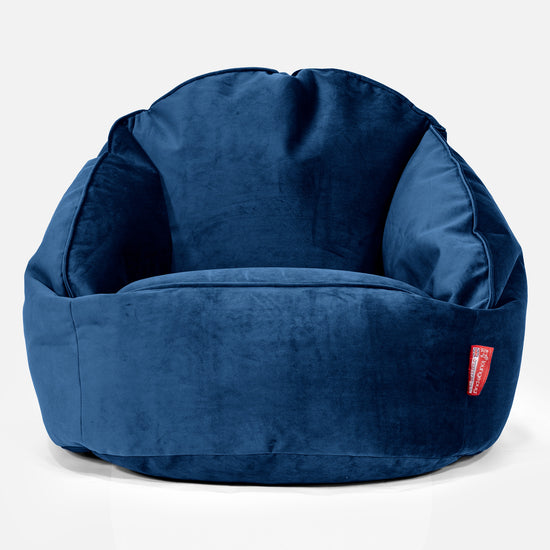 Poltrona a Sacco Bubble - Velluto Navy 01