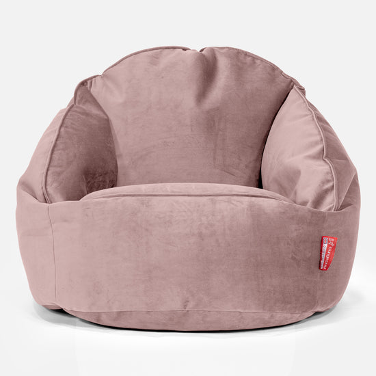Poltrona a Sacco Bubble - Velluto Rosa 01