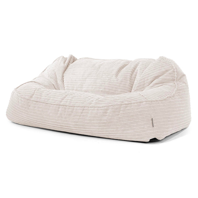 Divano Sacco Oversize Sloucher - Velluto a Coste Avorio 01