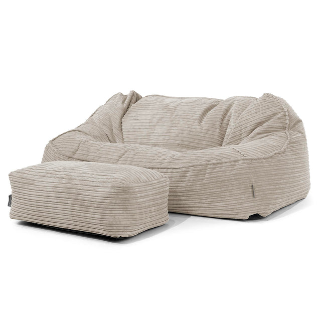Divano Sacco Oversize Sloucher - Velluto a Coste Visone 02
