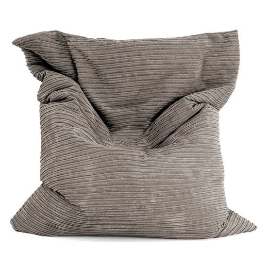 Cuscino Pouf Sacco XL - Velluto a Coste Grafite 01