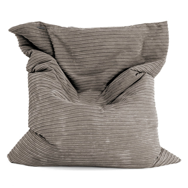 Cuscino Pouf Sacco XL - Velluto a Coste Grafite 01
