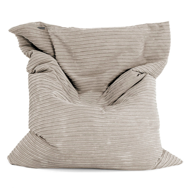 Cuscino Pouf Sacco XL - Velluto a Coste Visone 01