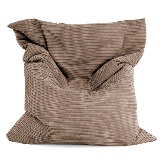 Cuscino Pouf Sacco XL - Velluto a Coste Moca 01