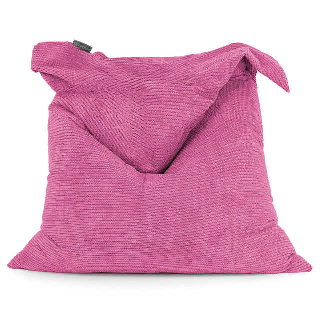 Cuscino Pouf Sacco XL - Pompon Rosa 01
