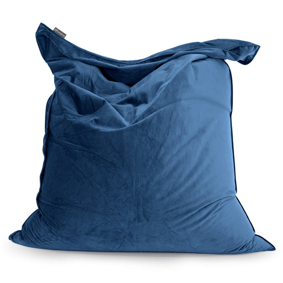 Cuscino Pouf Sacco XL - Velluto Navy 01