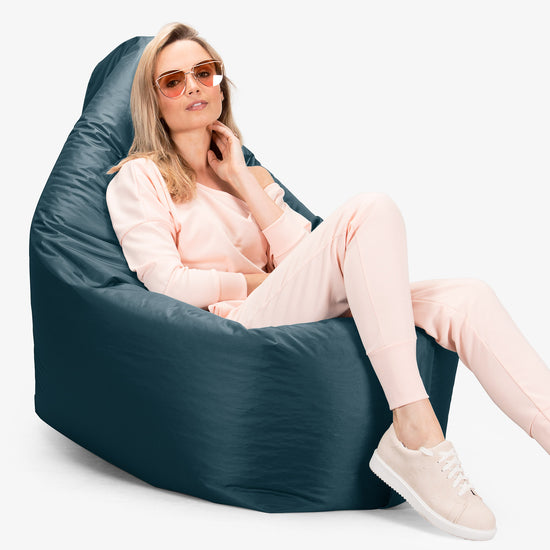 Cuscino Pouf Sacco XL, Pouf Letto - SmartCanvas™ Blu petrolio 06