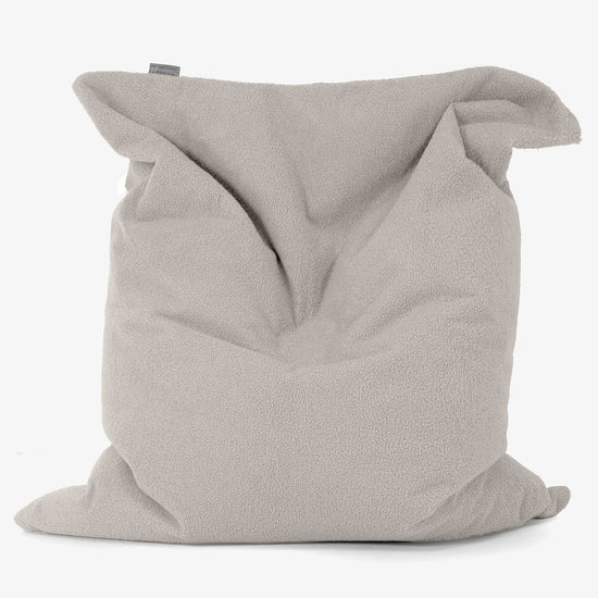 Cuscino Pouf Sacco XL - Bouclé Avorio 01