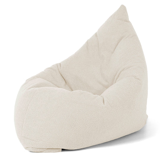 Cuscino Pouf Sacco XL - Bouclé Avorio 02