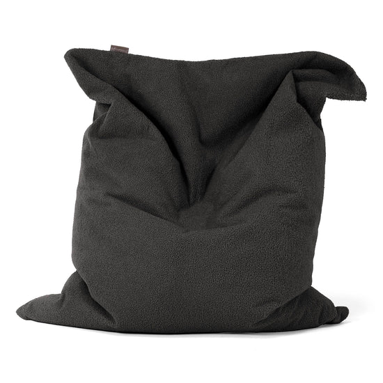 Cuscino Pouf Sacco XL - Bouclé Grafite 01