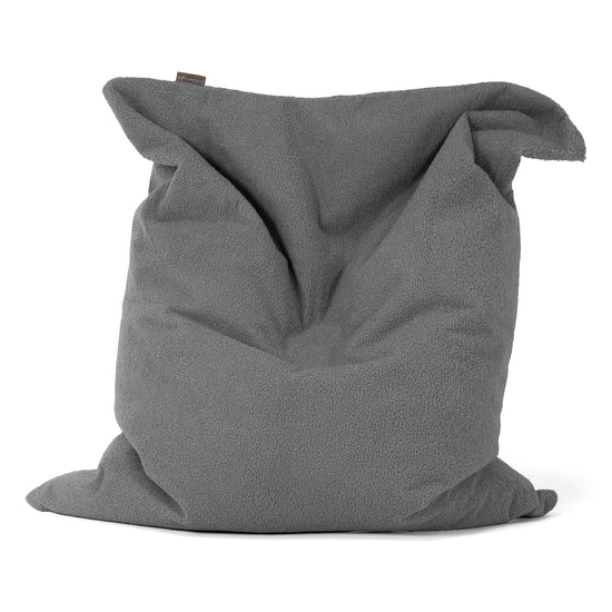 Cuscino Pouf Sacco XL - Bouclé Grigio 01