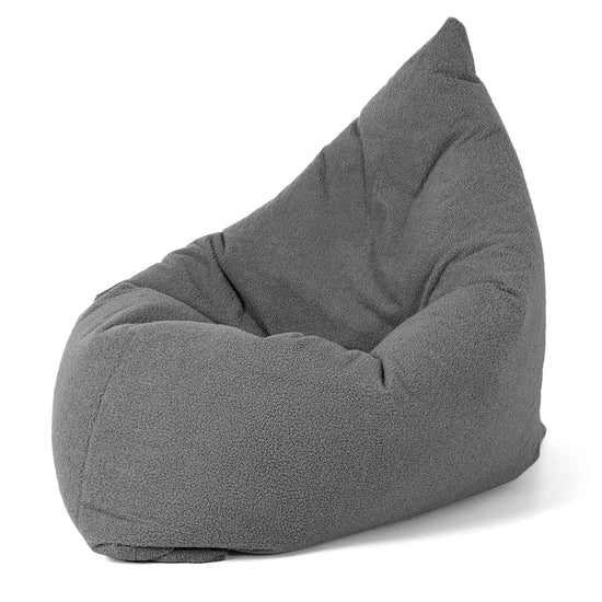 Cuscino Pouf Sacco XL - Bouclé Grigio 02