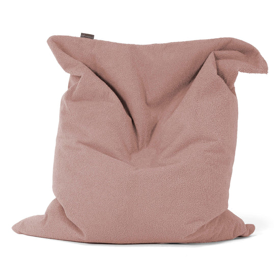 Cuscino Pouf Sacco XL - Bouclé Rosa 01