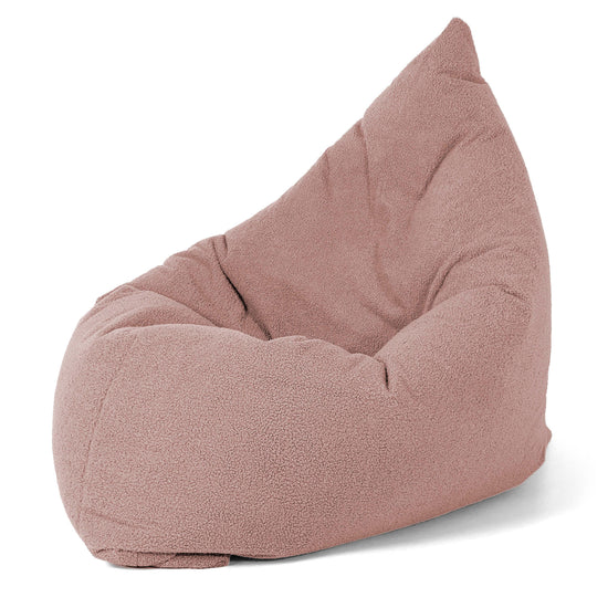 Cuscino Pouf Sacco XL - Bouclé Rosa 02