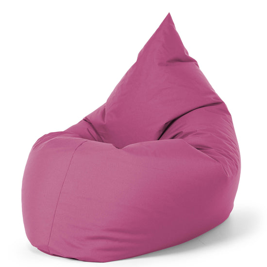 Cuscino Pouf Sacco XL - Facile da Pulire per Esterni Rosa 02