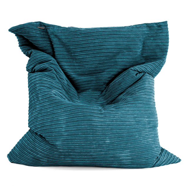 Cuscino Pouf Sacco XL - Velluto a Coste Tiglio 01