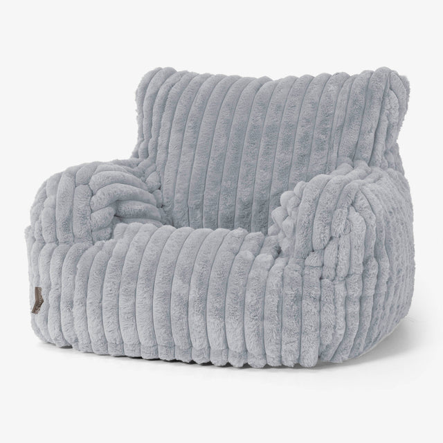 Josephine Poltrona Sacco, Pouf - Velluto Felpato Ultra Morbido Azzurro Uovo di Anatra 01