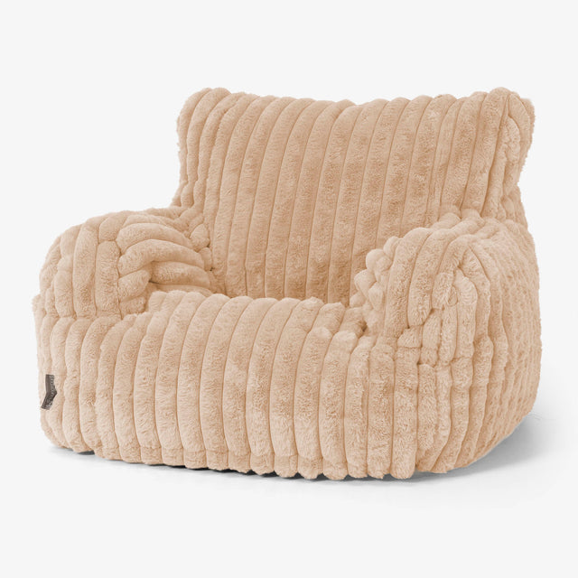Josephine Poltrona Sacco, Pouf - Velluto Felpato Ultra Morbido Pesca 01