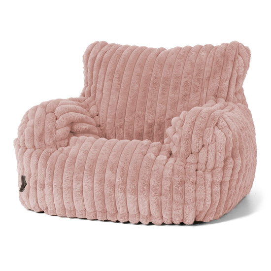 Josephine Poltrona Sacco, Pouf - Velluto Felpato Ultra Morbido Rosa Antico 01