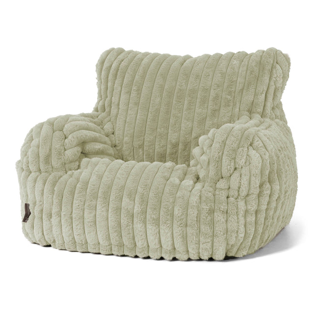 Josephine Poltrona Sacco, Pouf - Velluto Felpato Ultra Morbido Verde Salvia 01