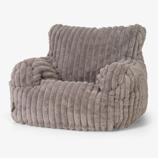 Josephine Poltrona Sacco, Pouf - Velluto Felpato Ultra Morbido Visone 01
