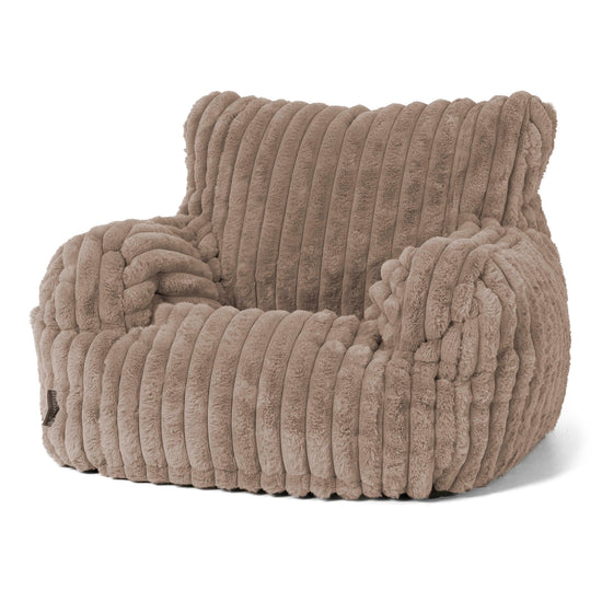 Josephine Poltrona Sacco, Pouf - Velluto Felpato Ultra Morbido Visone 01