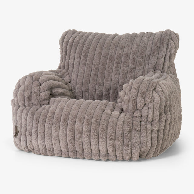 Josephine Poltrona Sacco, Pouf - Velluto Felpato Ultra Morbido Visone 01