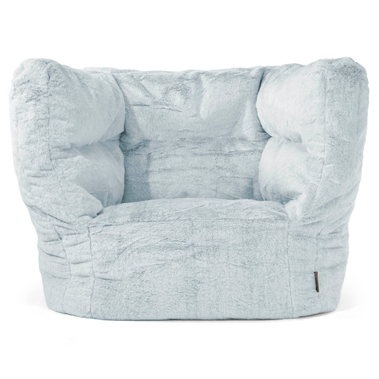 Louis Poltrona Sacco - Pelliccia Di Coniglio Azzurro Polvere 01