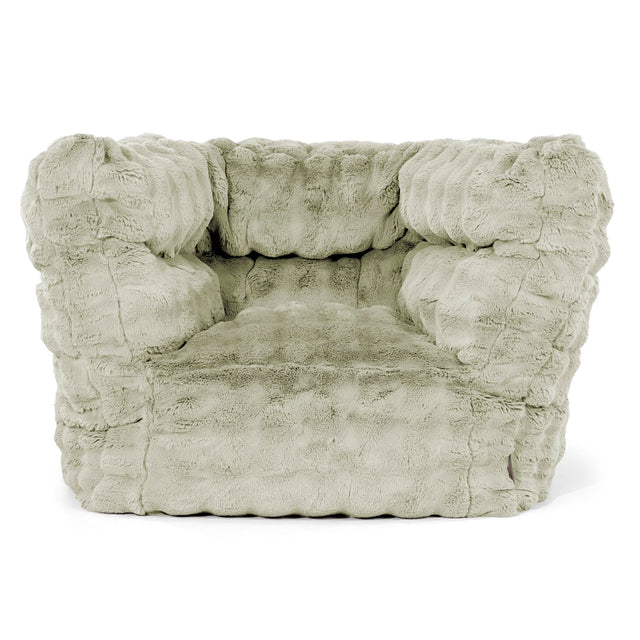 Louis Poltrona Sacco - Pelliccia Sintetica a Bolle Verde Salvia 01
