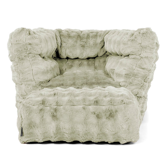 Louis Poltrona Sacco - Pelliccia Sintetica a Bolle Verde Salvia 02