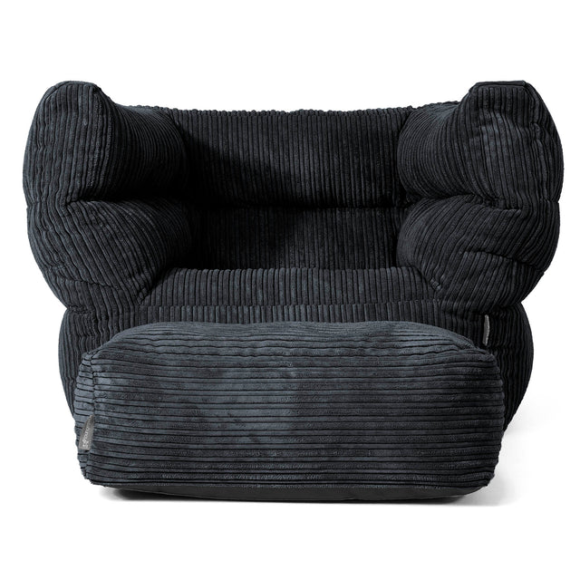 Louis Poltrona Sacco - Velluto a Coste Nero 02