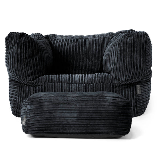 Albert Poltrona Sacco - Velluto a Coste Nero 02