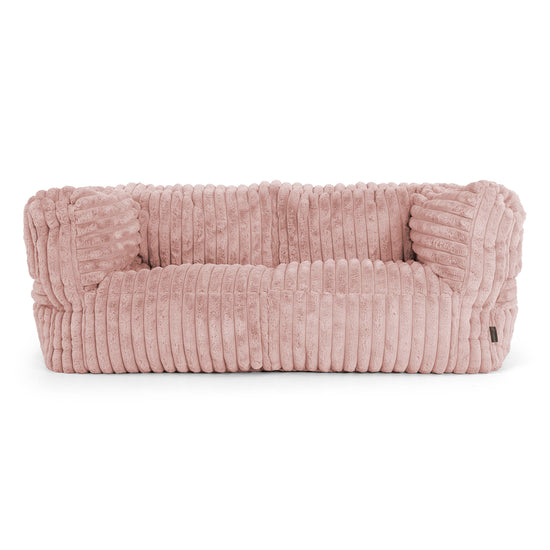 Albert Pouf Divano 2 posti - Velluto Felpato Ultra Morbido Rosa Antico1