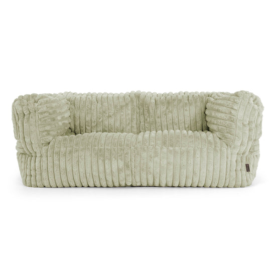 Albert Pouf Divano 2 posti - Velluto Felpato Ultra Morbido Verde Salvia1