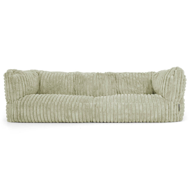 Albert Pouf Divano 3 posti - Velluto Felpato Ultra Morbido Verde Salvia1