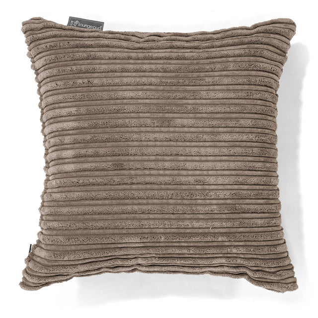 Fodera per Cuscino 47 x 47cm - Velluto a Coste Grigio Tortora 01