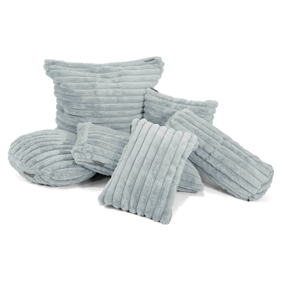 Fodera per Cuscino 47 x 47cm - Velluto Felpato Ultra Morbido Azzurro Uovo di Anatra3