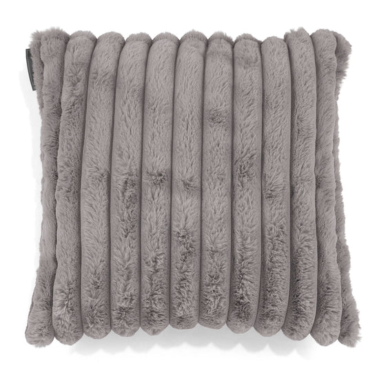 Fodera per Cuscino 47 x 47cm - Velluto Felpato Ultra Morbido Grigio1
