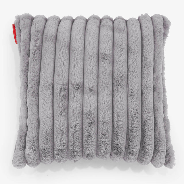 Fodera per Cuscino 47 x 47cm - Velluto Felpato Ultra Morbido Grigio1