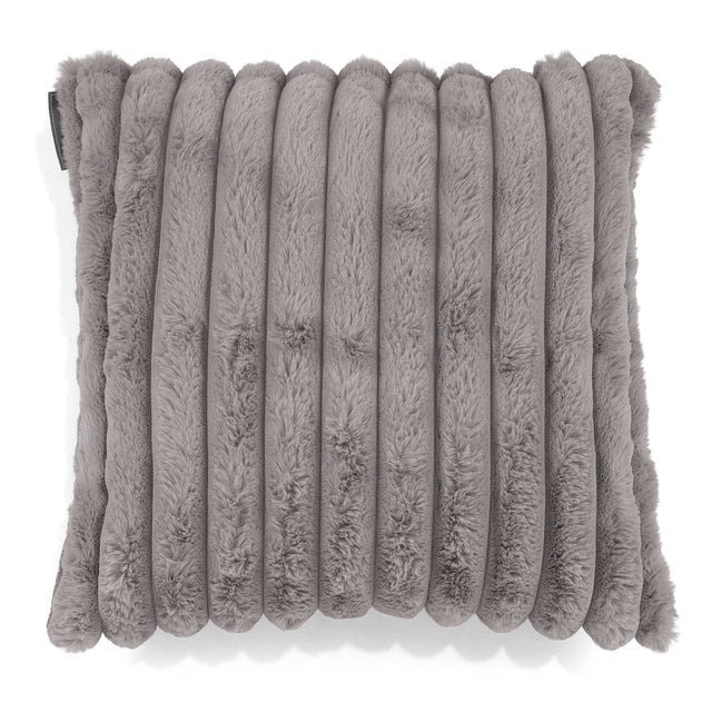 Fodera per Cuscino 47 x 47cm - Velluto Felpato Ultra Morbido Grigio1