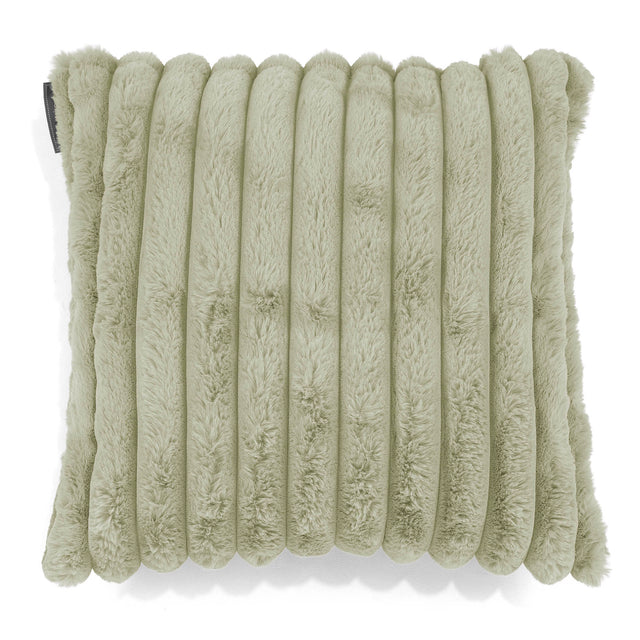 Fodera per Cuscino 47 x 47cm - Velluto Felpato Ultra Morbido Verde Salvia1