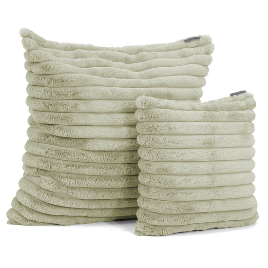 Fodera per Cuscino 47 x 47cm - Velluto Felpato Ultra Morbido Verde Salvia2