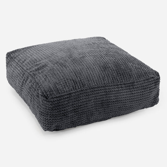 Cuscino da Pavimento - Pompon Nero 01