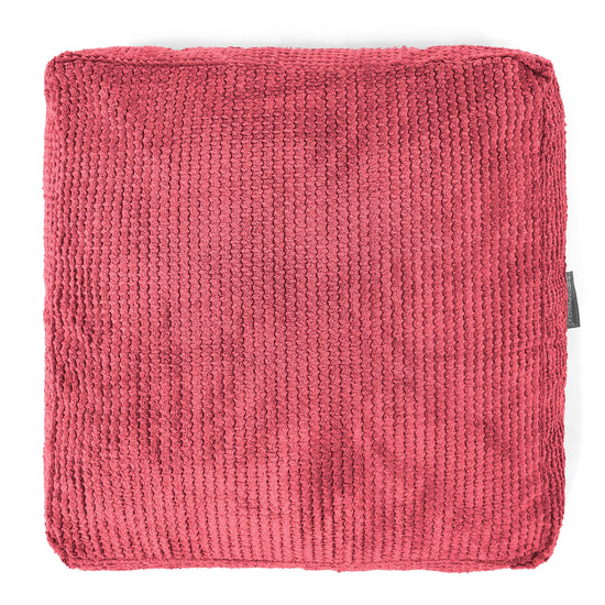 Cuscino da Pavimento - Pompon Rosso pastello 03
