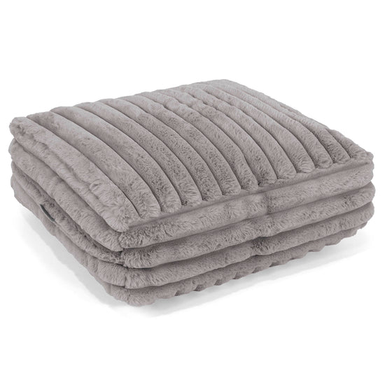 Cuscino da Pavimento - Velluto Felpato Ultra Morbido Grigio1