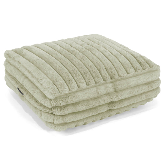 Cuscino da Pavimento - Velluto Felpato Ultra Morbido Verde Salvia1