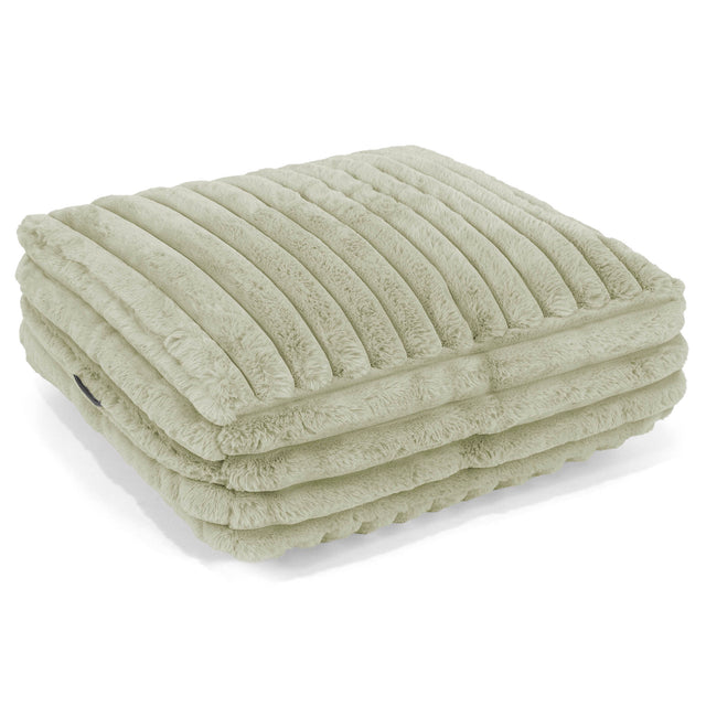 Cuscino da Pavimento - Velluto Felpato Ultra Morbido Verde Salvia1