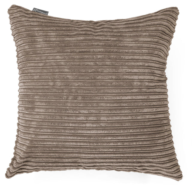 Fodera per Cuscino Gigante 70 x 70cm - Velluto a Coste Grigio Tortora 01