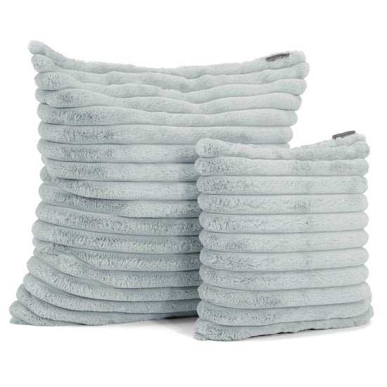 Fodera per Cuscino Gigante 70 x 70cm - Velluto Felpato Ultra Morbido Azzurro Uovo di Anatra2